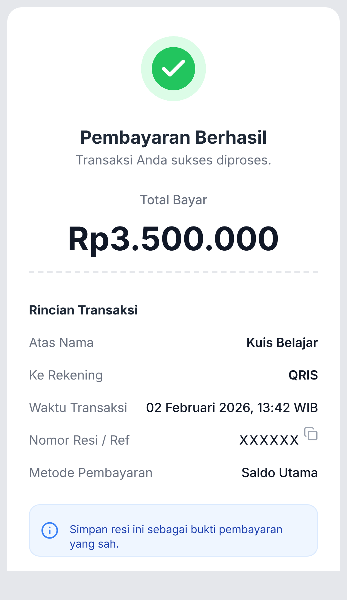 Langkah 2 Baris 1
